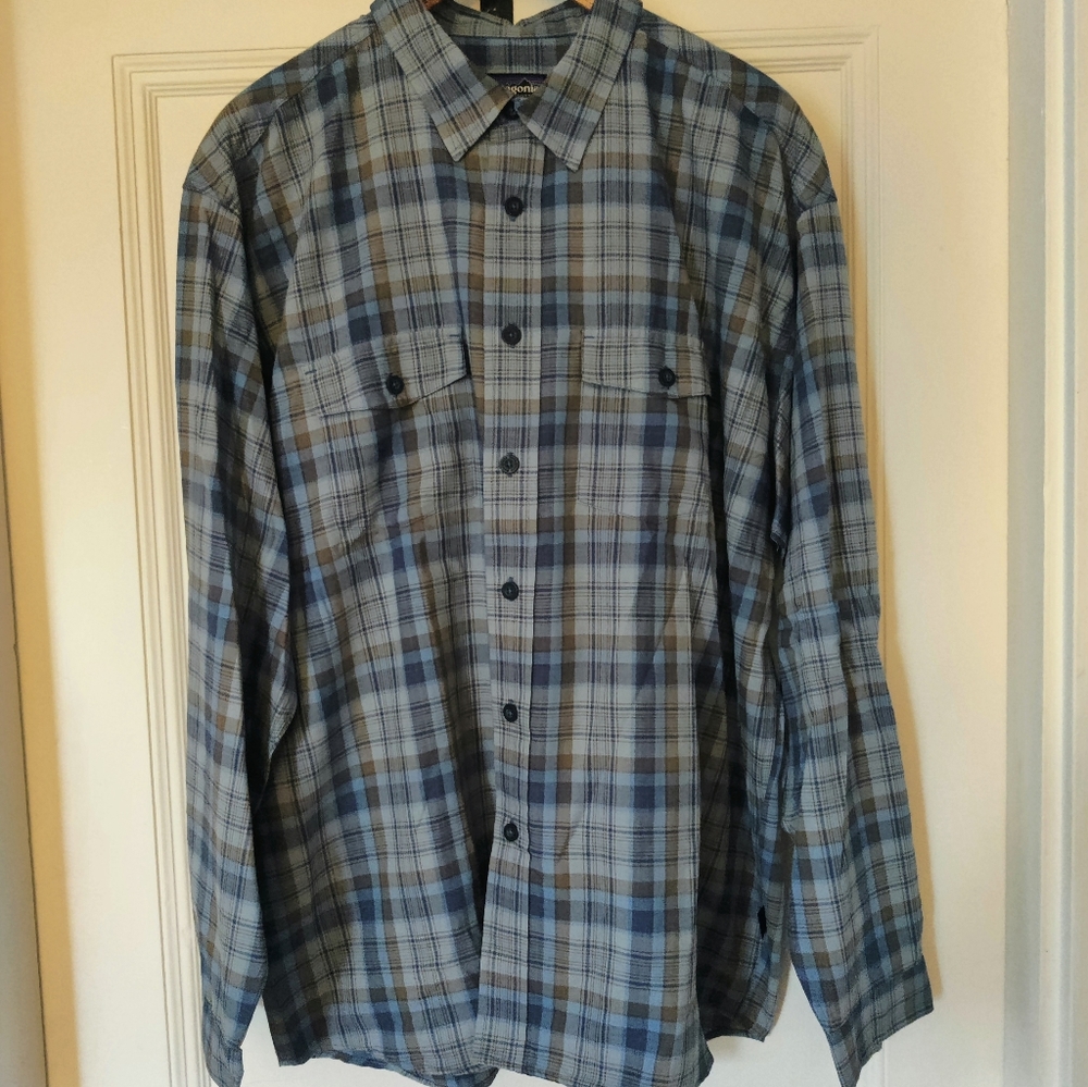 Vintage Patagonia Flannel Shirt: Men's XL